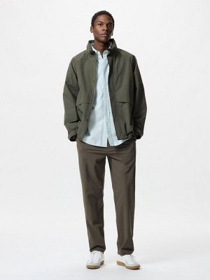 UNIQLO - ультраэластичные мужские брюки увеличенной длины - 57 OLIVE