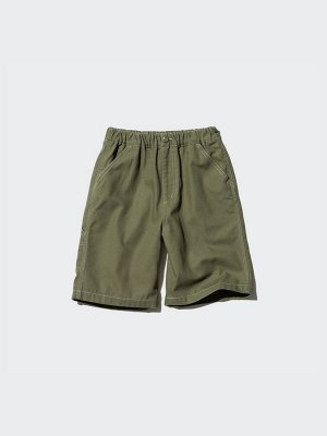 UNIQLO - легкие джинсовые шорты для детей - 34 BROWN