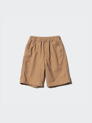 UNIQLO - легкие джинсовые шорты для детей - 34 BROWN