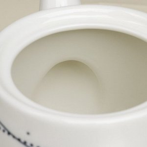 Заварочный чайник SL Home «Милый дом», 900 мл, 21x13.8x13.5 см, фарфор, белый