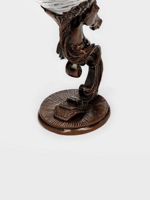 Пивной бокал «Единорог», 21.3x8.5 см, стекло, прозрачный, бронзовый