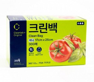 Пакеты пищевые фасовочные в коробке CLEAN WRAP (17см*25м 300шт) 1/16