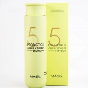Шампунь бессульфатный с пробиотиками и яблочным уксусом от перхоти Masil 5 Probiotics Apple Vinegar Shampoo 300мл 1/40