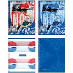 Тетрадь 48л., А5, клетка на гребне BG &quot;Pepsi&quot;