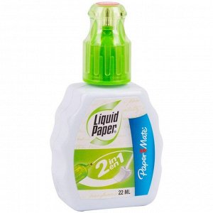 Корректирующий карандаш Paper Mate, 2 в 1 (ручка+губка), 22мл