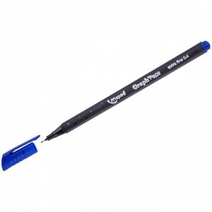 Ручка капиллярная "Graph Pep's" синяя, 0,4мм, трехгранная