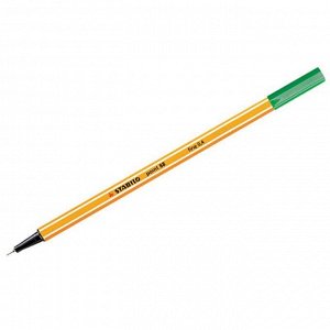 Ручка капиллярная Stabilo "Point 88" зеленая, 0,4мм