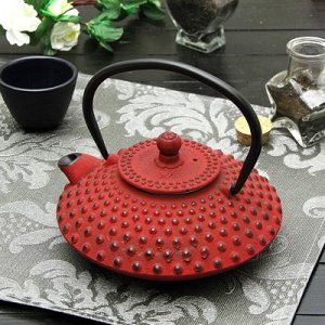 Чайник с ситом 800 мл "Марокко", красный