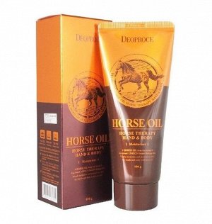 DEOPROCE Крем для руки и тела с маслом лошади HAND & BODY HORSE OIL, Южная Корея, 100мл