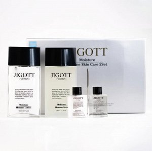 Мужской набор Jigott увлажняющие средства для лица Moisture Skin Care 2 Set (тонер, лосьон) 1/20