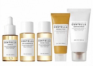 Дорожный набор с мадагаскарской центеллой SKIN1004 Madagascar Centella Travel Kit (масло, пенка, тонер, сыворотка, крем) 1/40