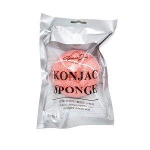 GRACE DAY Очищающий спонж конняку (розовый) KONJAC SPONGE IS PERFECT FOR CLEANSING DELICATE SKIN PINK 10гр