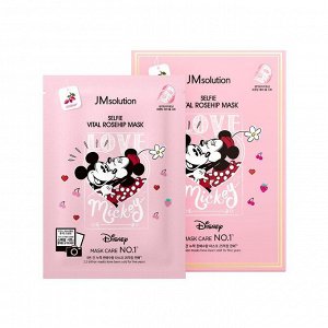 JM SOLUTION SELFIE VITAL ROSEHIP MASK 30ml Тканевая маска с экстрактом шиповника 30мл