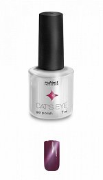 Гель-лак Cat’s eye (серебристый блик, цвет: Бурмилла, Burmilla)