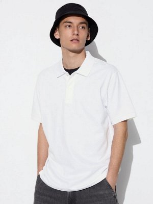 UNIQLO - хлопковая рубашка-поло Dry Kanoko - 00 WHITE
