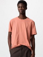 UNIQLO - мужская футболка из хлопка SUPIMA с круглым вырезом - 22 ORANGE