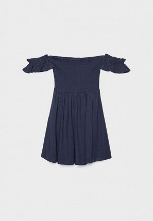 Платье Платье короткое, струящееся из льна. (Kleid kurz flie?end Leinenanteil) Короткое струящееся платье из вискозы из смесовой льняной ткани. Присборенный квадратный вырез с открытыми плечами и коро