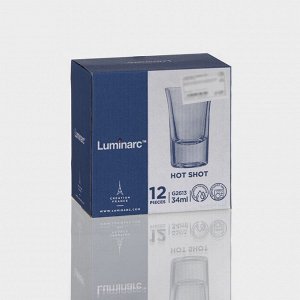 Набор стеклянных шотов Luminarc HOT SHOT, 34 мл, 12 шт, цвет прозрачный