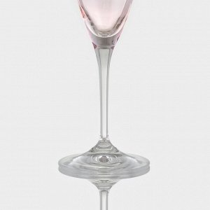 Набор бокалов для шампанского из хрустального стекла Bohemia Crystal «Кейт», 220 мл, 6 шт.