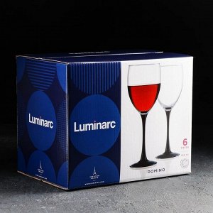 Набор бокалов для вина Luminarc Domino, 350 мл, стекло, 6 шт.