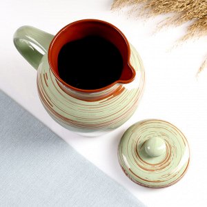 Кувшин Борисовская керамика «Мята», 1,7 л, 22?15 см, зелёный