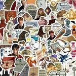 Стикеры бумажные по мотивам поттерианы (100 шт)