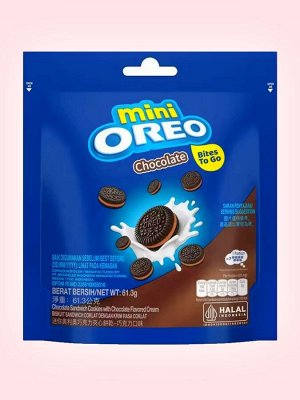 Печенье с шоколадной начинкой Oreo Mini Choco Орео Мини пакет 73 гр