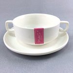 Бульонница на блюдце 400мл/D17,5см, фрф 4/36