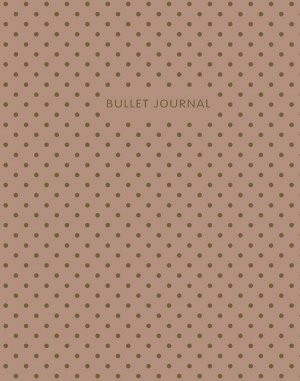 Bullet Journal (Кофейный) 162x210мм, твердая обложка, пружина, блокнот в точку, 120 стр.