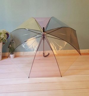 Складной прозрачный зонт