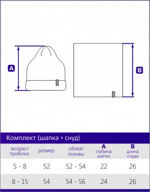 Комплект (шапка+снуд)