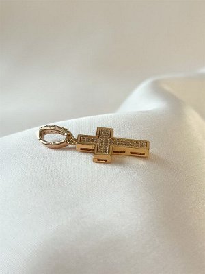 Крестик из дубайского золота