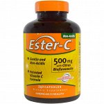 American Health, Ester-C, 500 мг, с цитрусовыми биофлавоноидами, 240 капсул