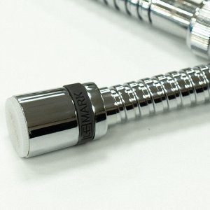LE8047S "Аксессуары" Шланг душевой двухзагибный 1,2 м, TURN-FREE, сталь хром., пакет с подвесом