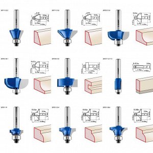 Набор профильных фрез по дереву