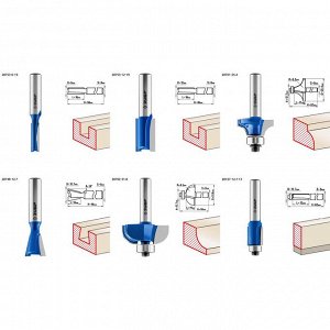 Зубр Набор профильных фрез по дереву