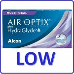 1-мес контактные линзы AIR OPTIX AQUA Plus HydraGlyde MULTIFOCAL 3 линзы LOW