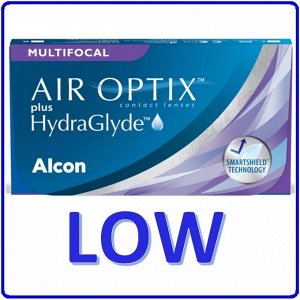 1-мес контактные линзы AIR OPTIX AQUA Plus HydraGlyde MULTIFOCAL 3 линзы LOW