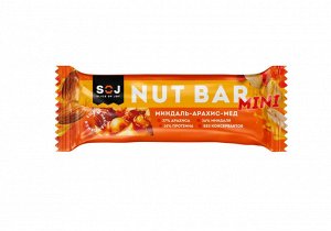 Батончик "NUT BAR mini" Миндаль, арахис, мед 30 г