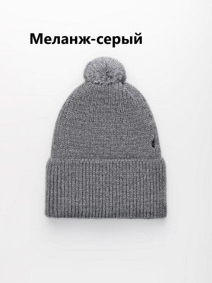 Шапка мужская на флисе с шерстью мериноса