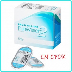 1-мес контактные линзы B&L Pure Vision2 6 линз