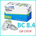 Квартальные контактные линзы B&amp;L Optima FW 4 линзы BC 8.4