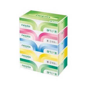 Двухслойные бумажные салфетки мягкие "Nepiа" 180 шт. х 5 коробок