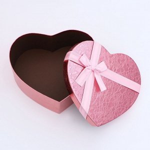 Набор подарочных коробок сердце 3 в 1, 31x27x13.3; 28x25x11.7; 26x23x10.3 см