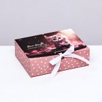 Коробка складная подарочная &quot;Мое мяу….только для тебя&quot; 16.5×12×5 см