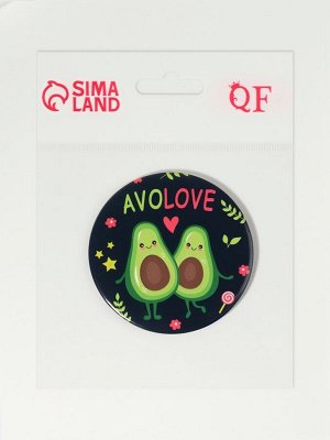 Зеркало карманное «AVOLOVE», d = 7 см, разноцветное