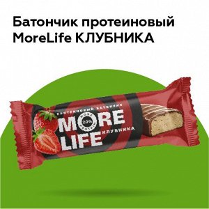 Протеиновый батончик More Life со вкусом клубники