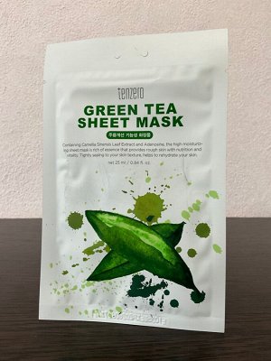 TENZERO Тканевая маска с экстрактом зеленого чая, 1 шт