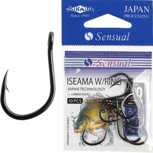 Крючки Mikado SENSUAL - ISEAMA W/RING № 10 BN (с ушком) 10 шт.