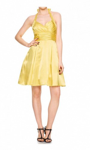 Коктельное платье, желтое